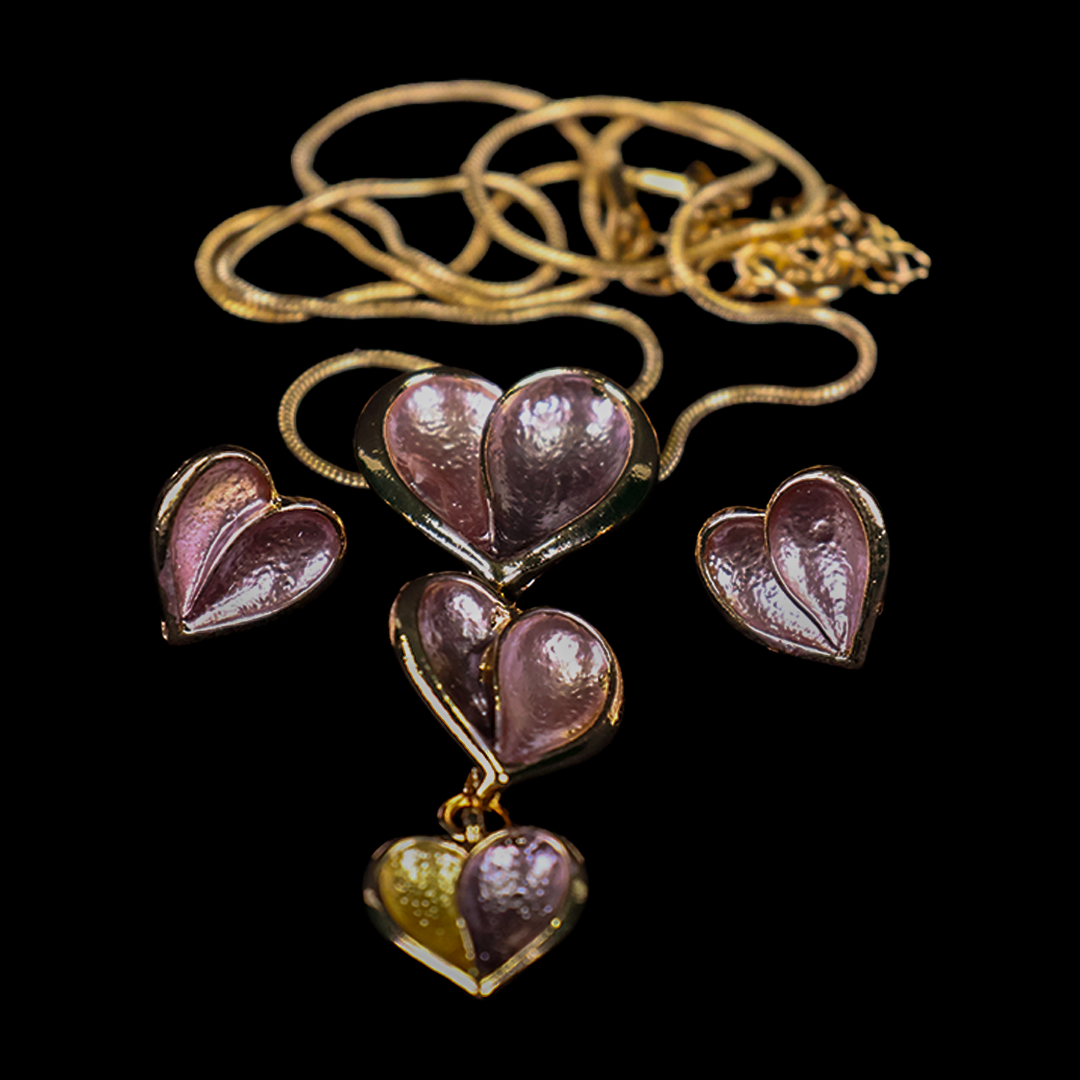 Imperial Floral Pendant Set