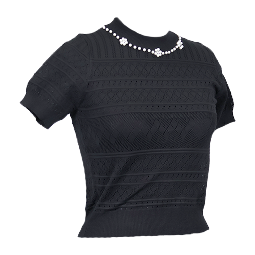 Designer Beaded Neck Top