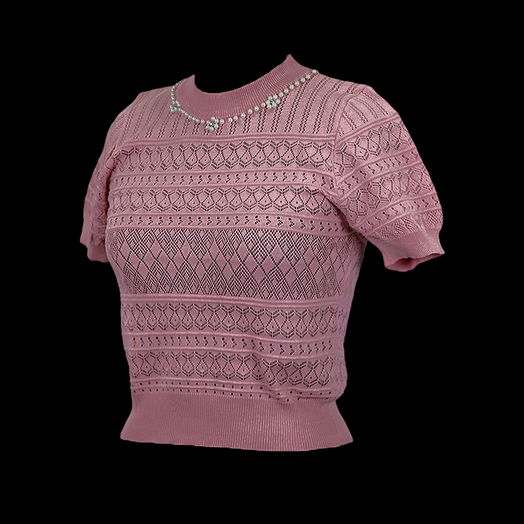 Designer Beaded Neck Top