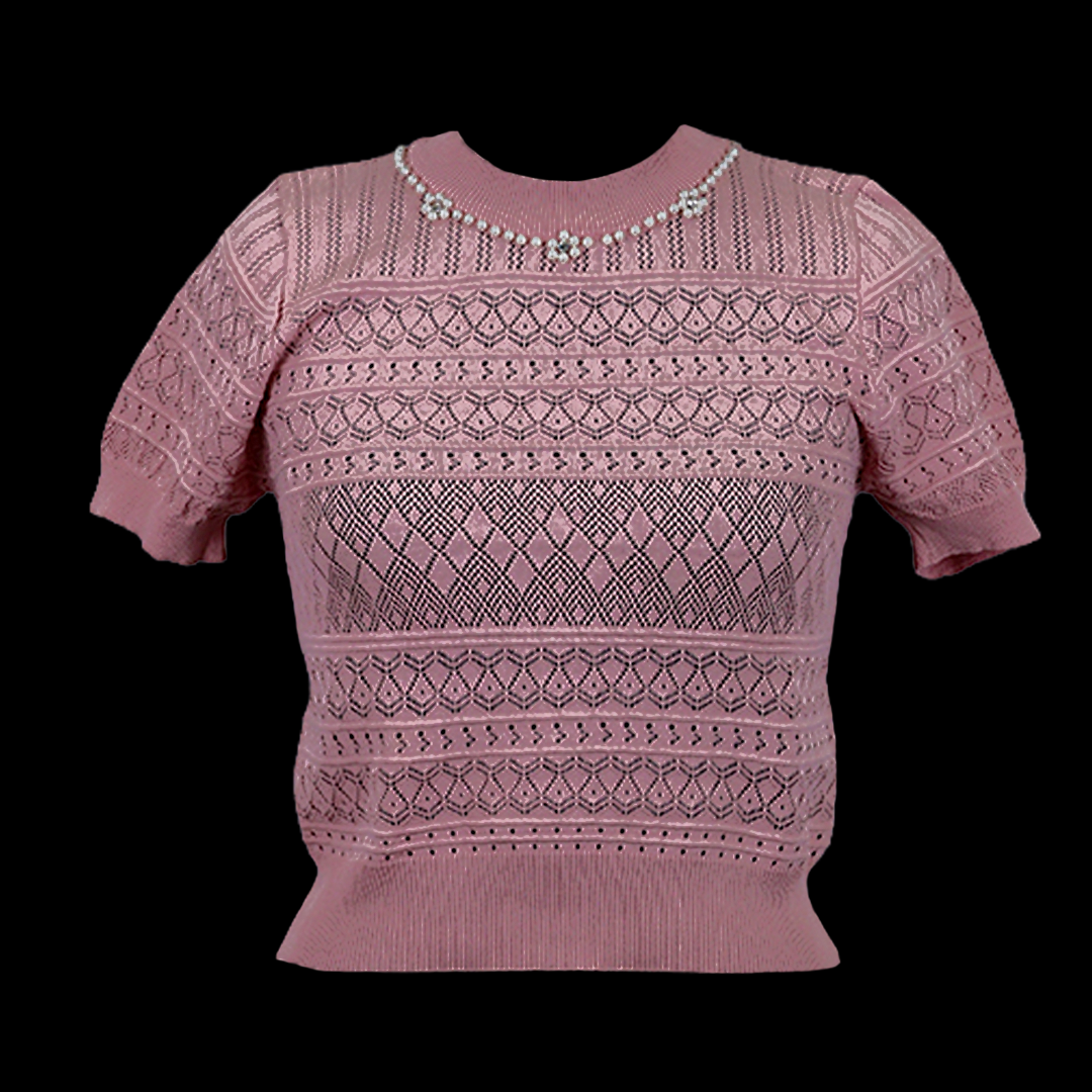 Designer Beaded Neck Top
