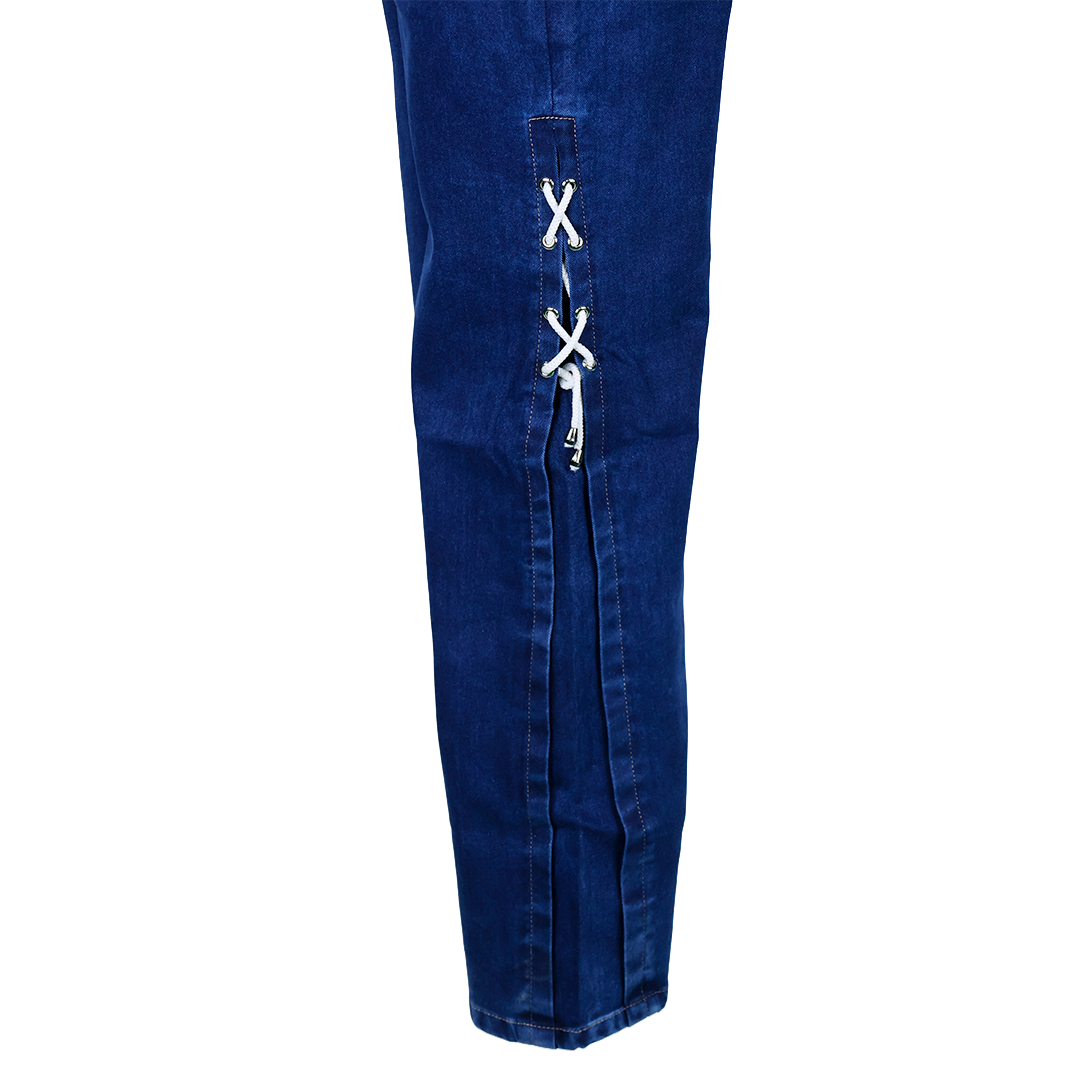 Side Knotted Straight Fit Denim