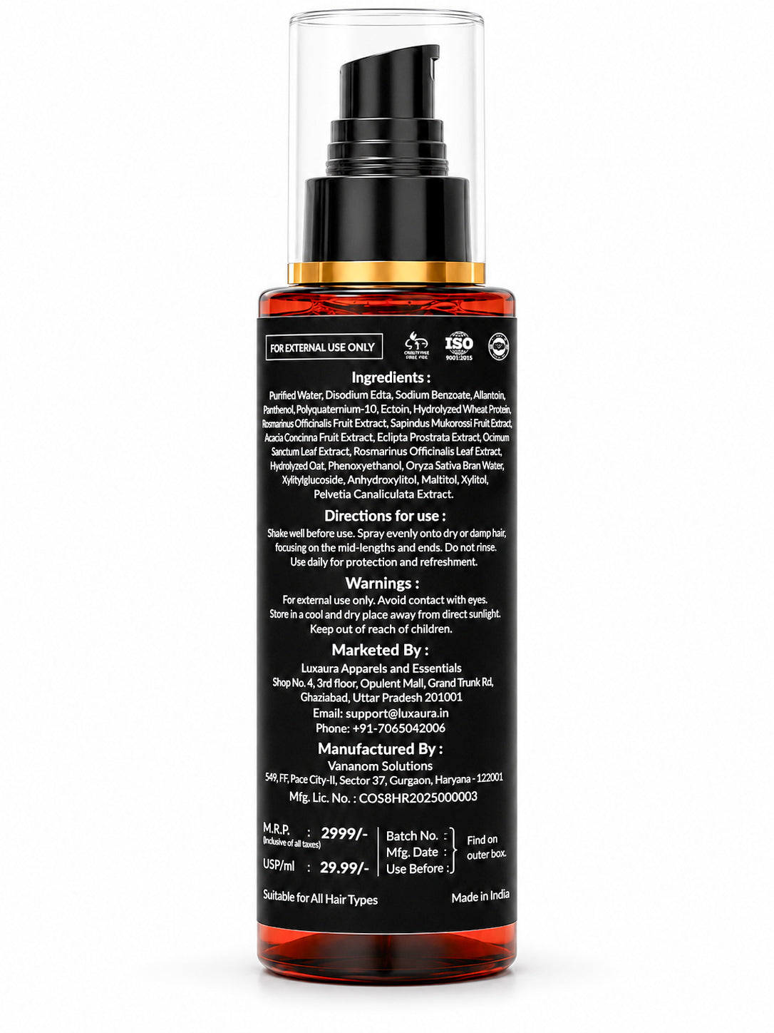 Bio-Active Anti Pollution Hair Guard